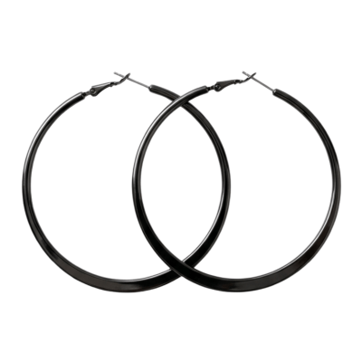Senso Hoop Earring Black