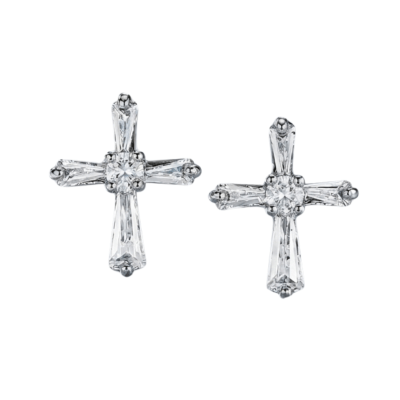 Cross Earring Silver