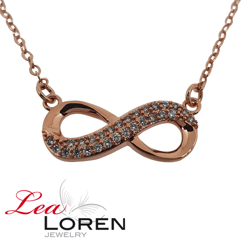 Infinity Necklace Rosegold