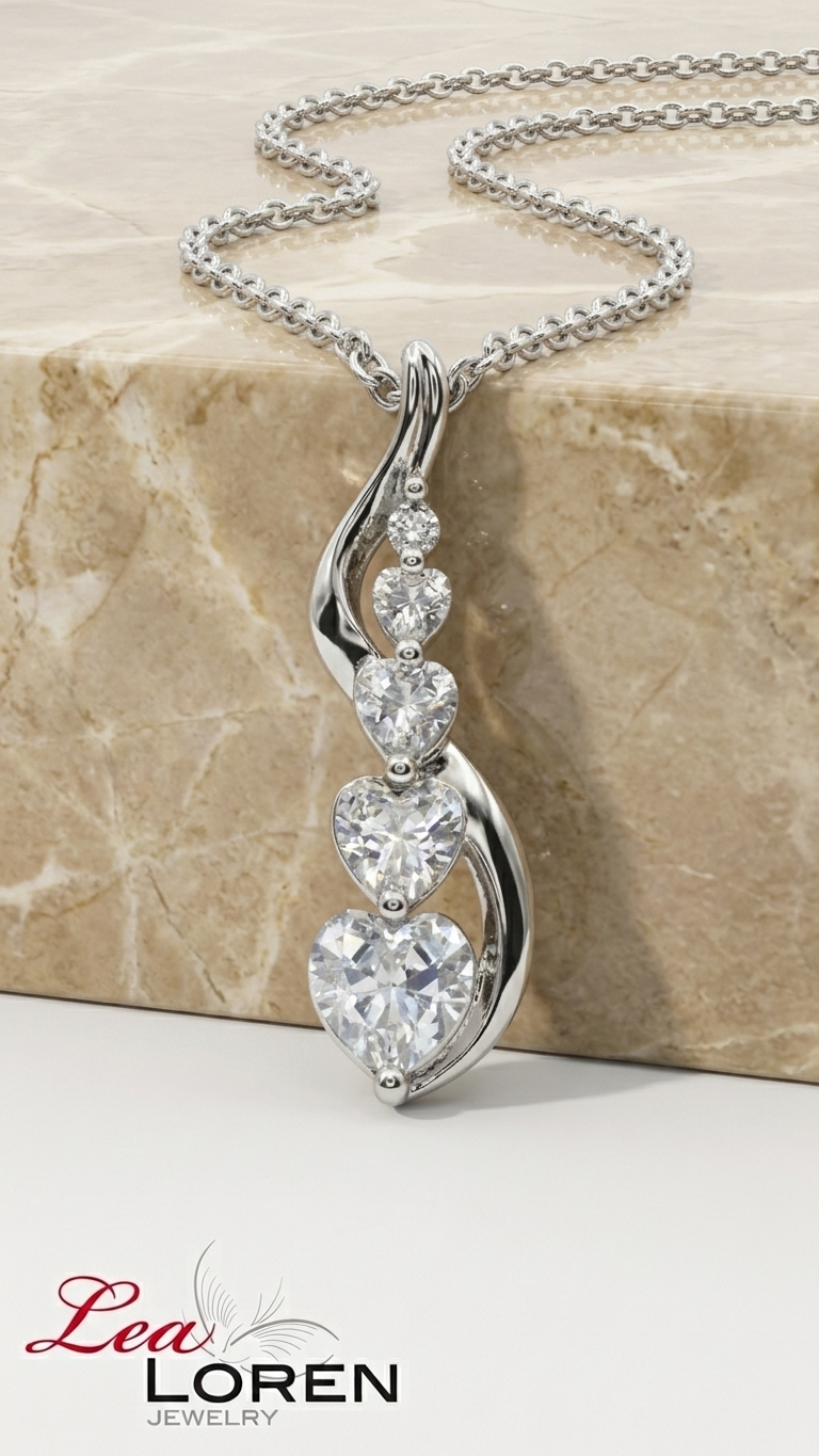 Rosaline Necklace Silver - Image 3