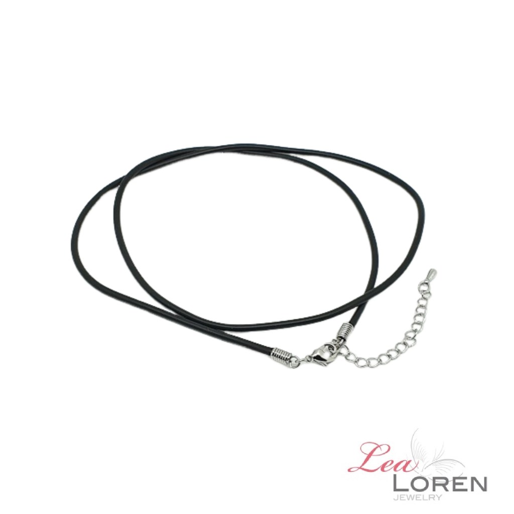 Rubber Necklace Black