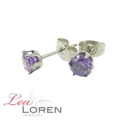 Eva Ear Stud Amethyst