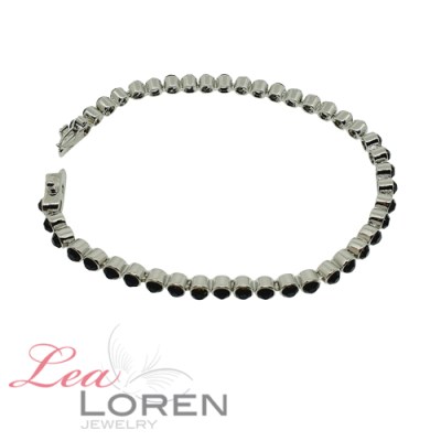 Steffi Bracelet Silver Black